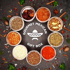 Gourmet Mexican Gift Box, Spice Selection Seasonings Blends Marinades